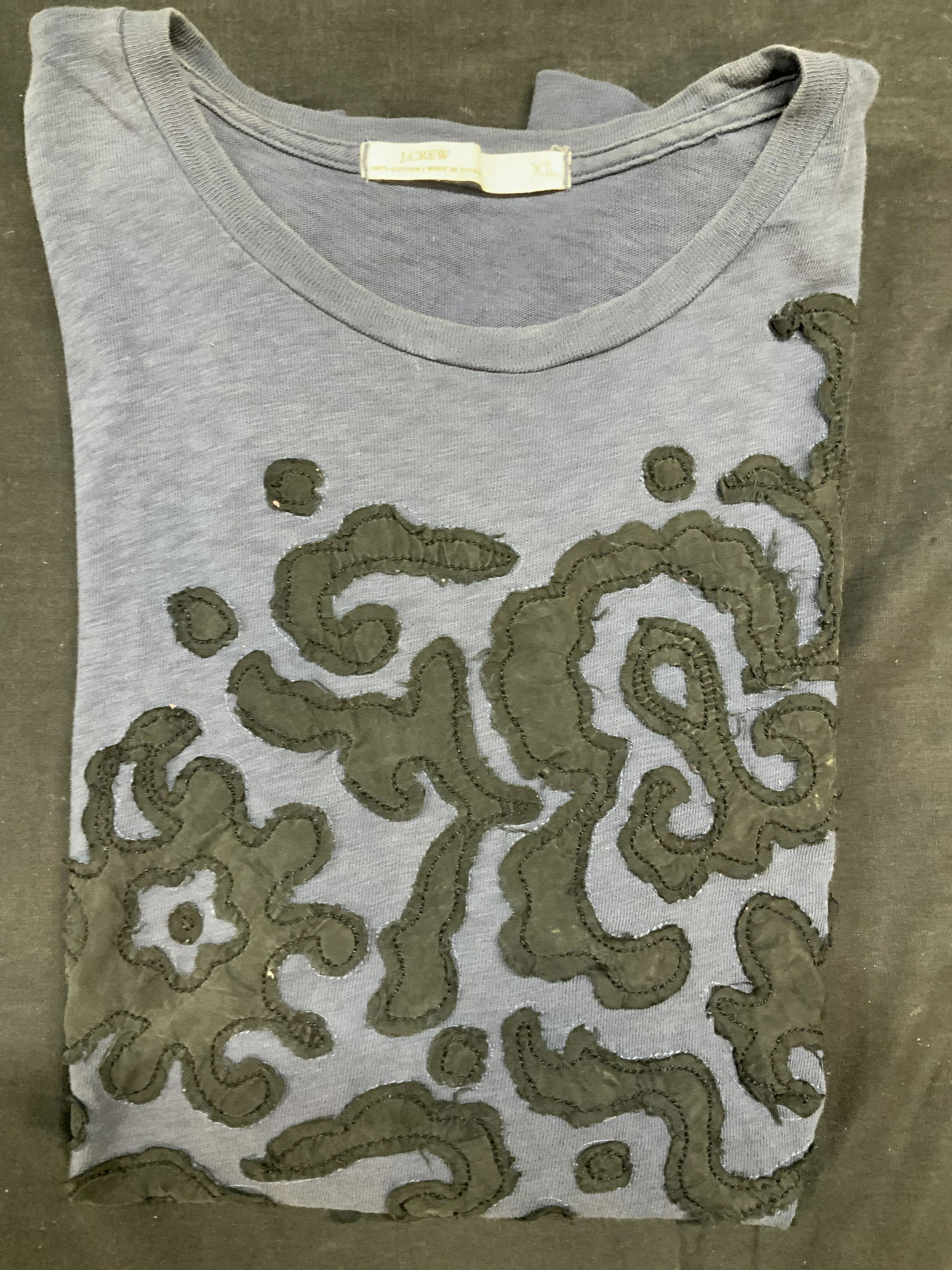 J. Crew Vtg Applique Cotton Tee (1 of 4)