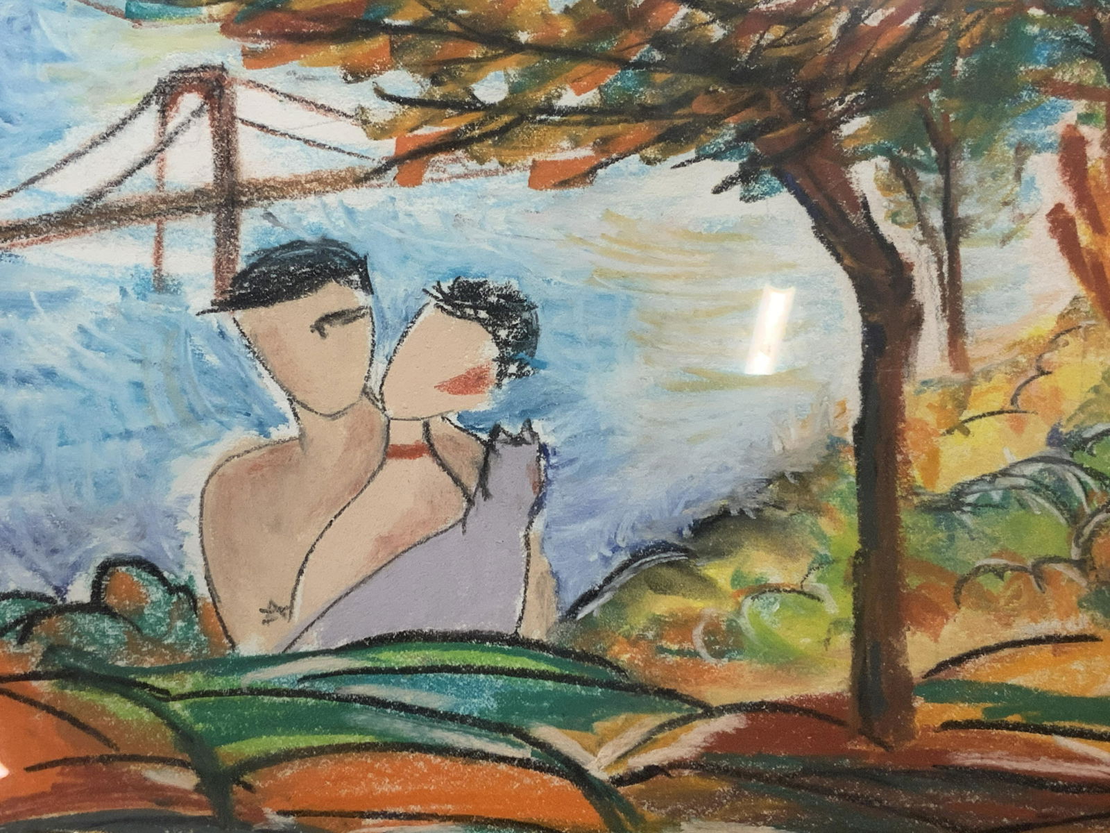 Abstract Surreal Oil Pastel Art (1 of 4)