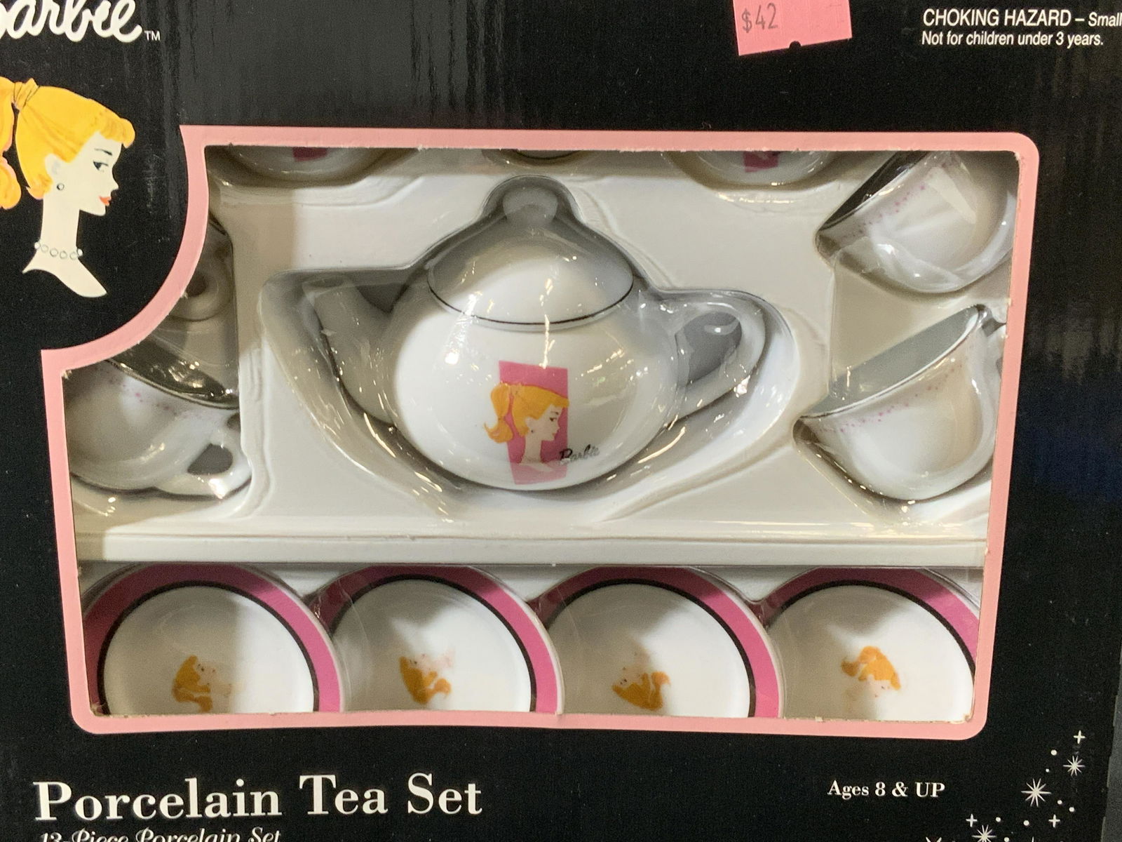 Set 13 BARBIE New Nostalgic Barbie Tea Set, NIB (1 of 5)