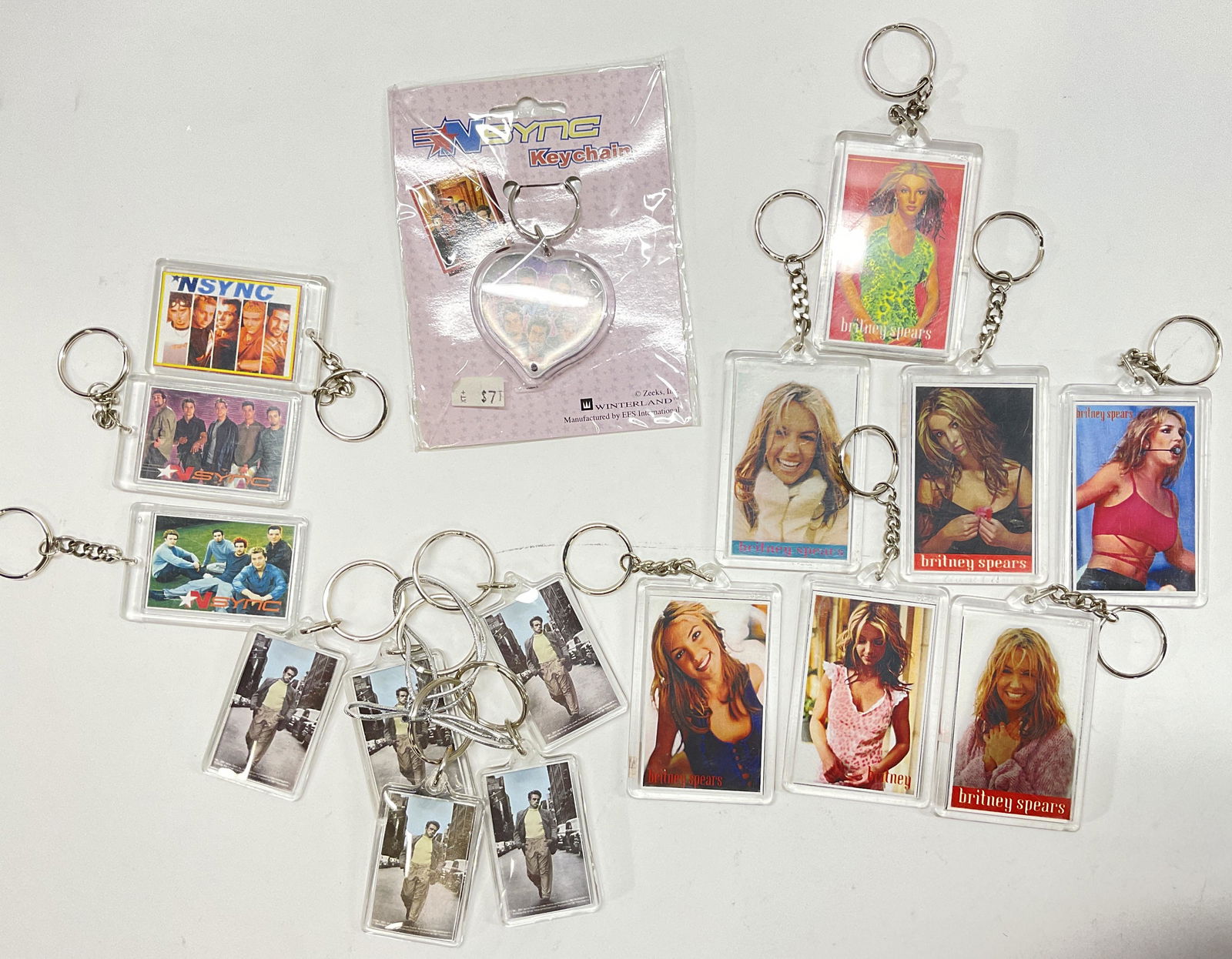 Lot 16 Vintage Keychains, NSYNC, Brittany Spears (1 of 5)