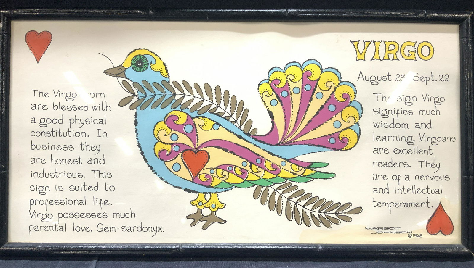 Margo Johnson Virgo Zodiac Signed Wall Accessory (1 of 7)