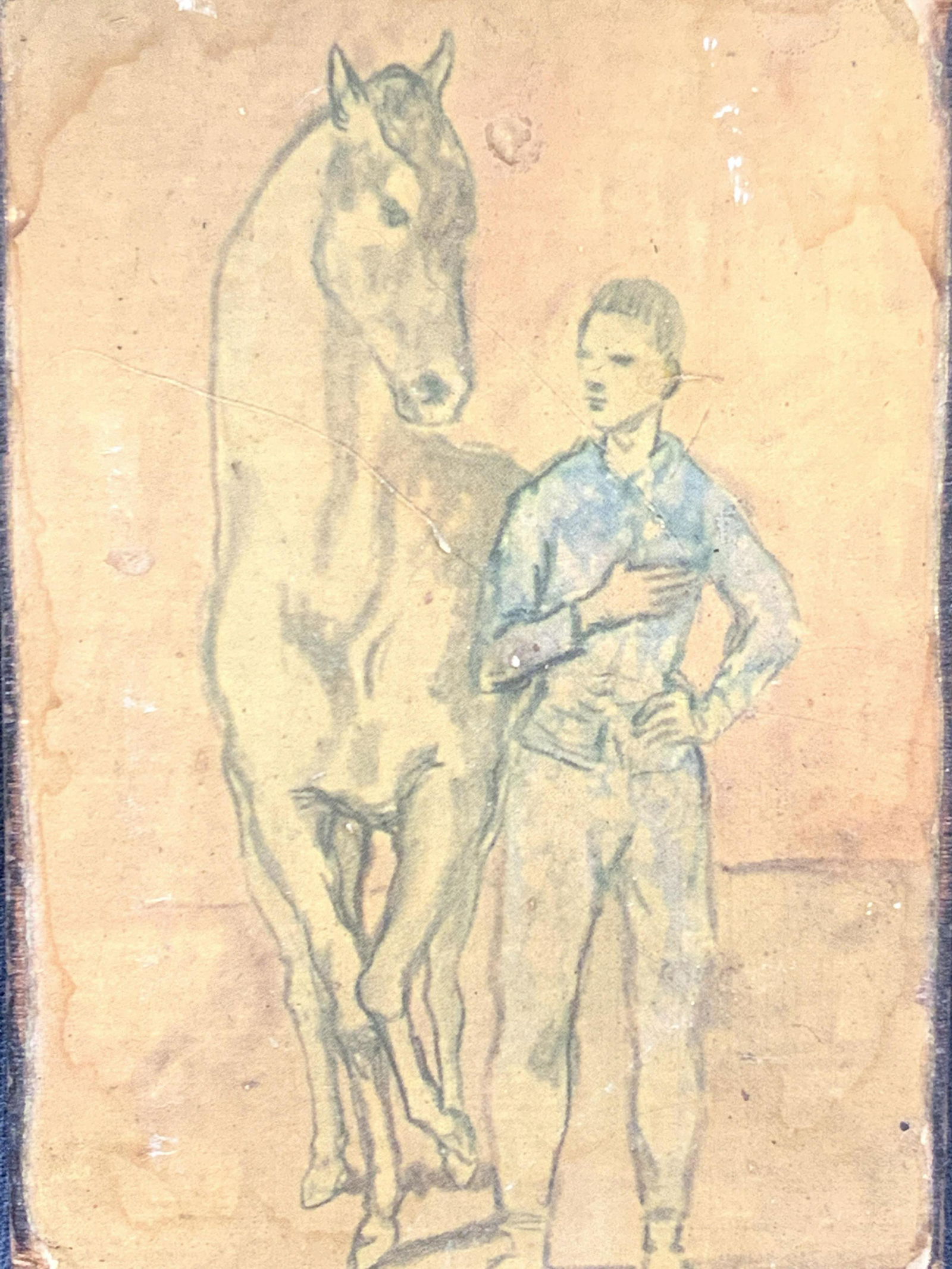 Picasso Boy Leading Horse Lithograph on Board (1 of 7)