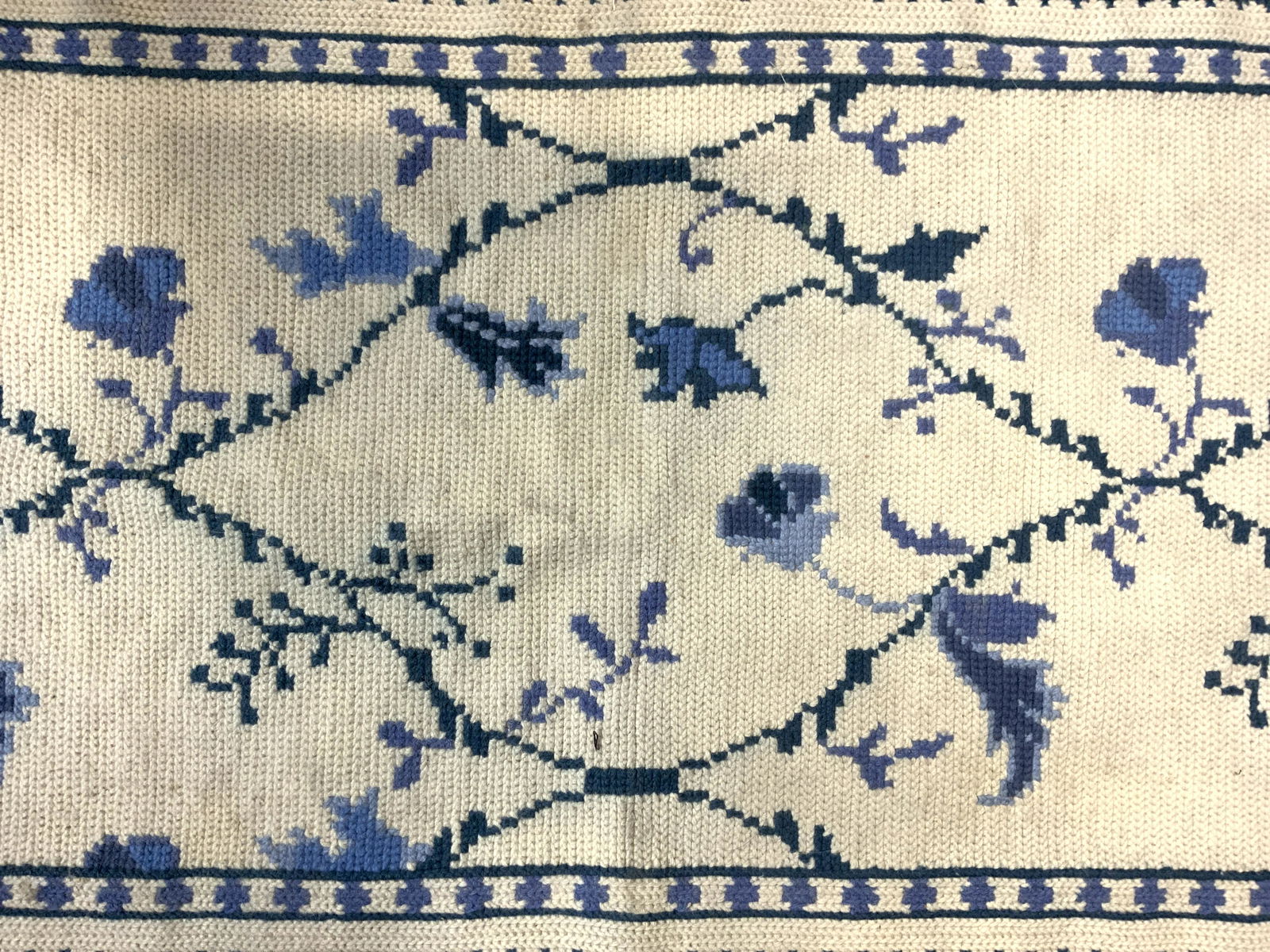 Vintage Floral Detailed Needlepoint Rug (1 of 8)