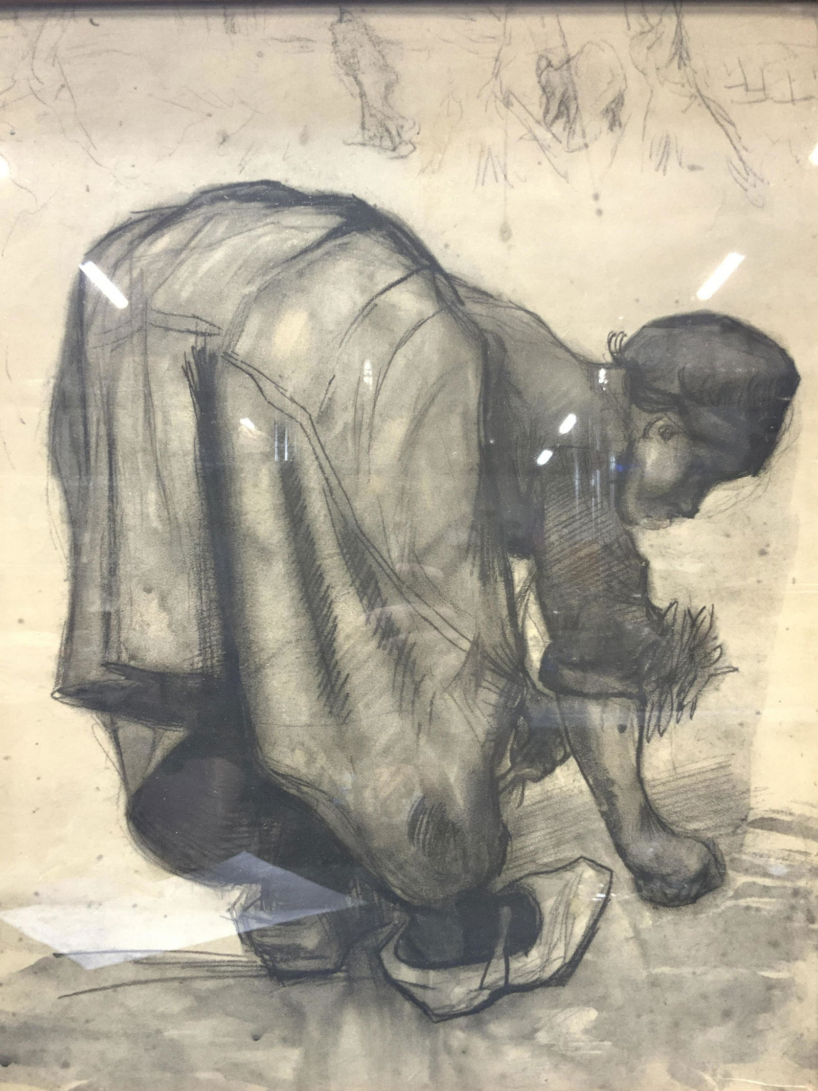 Van Gogh Peasant Woman Framed Lithograph (1 of 7)