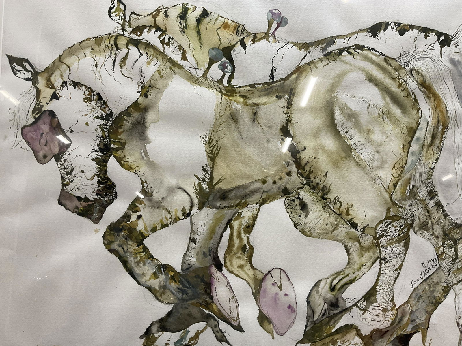 JOE JACOBS Signed Watercolor Painting, 1999 (1 of 9)