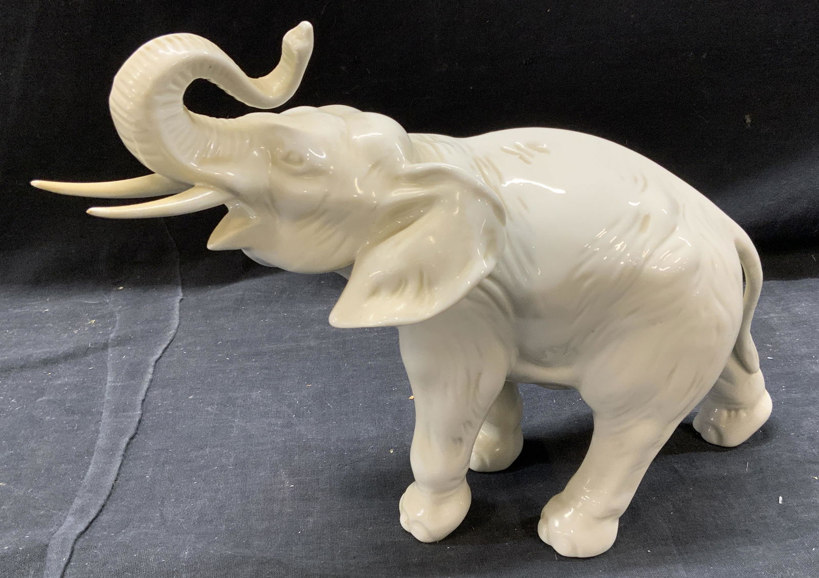 Vintage ROYAL DUX Porcelain Elephant Figure (1 of 5)
