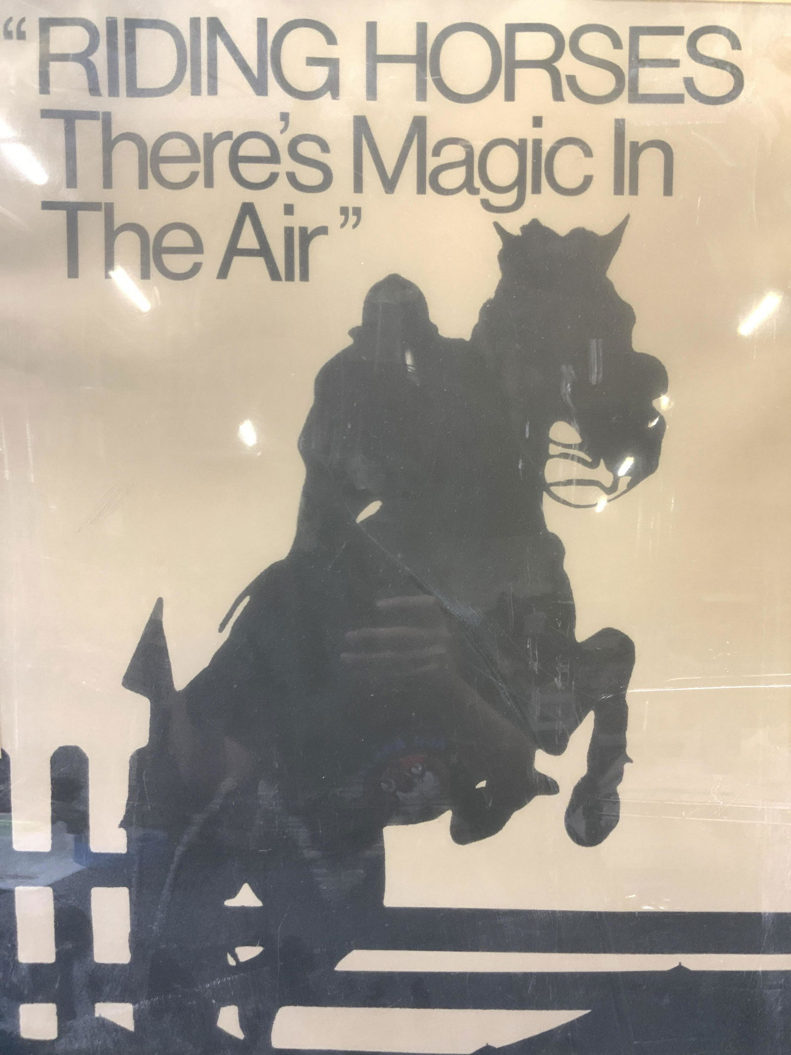 Vintage Framed Horse Back Riding Lithograph (1 of 7)