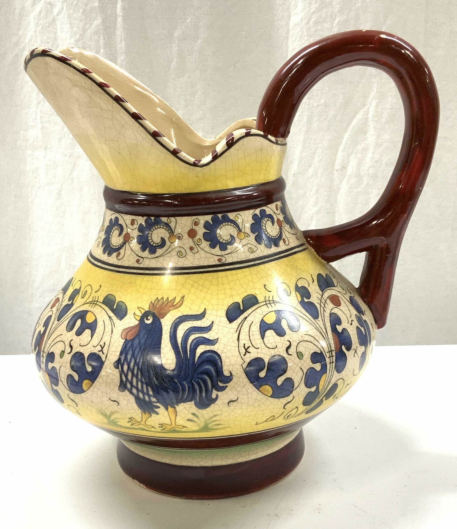 Hand Painted Vintage Ceramic Deruta Pitcher (1 of 5)