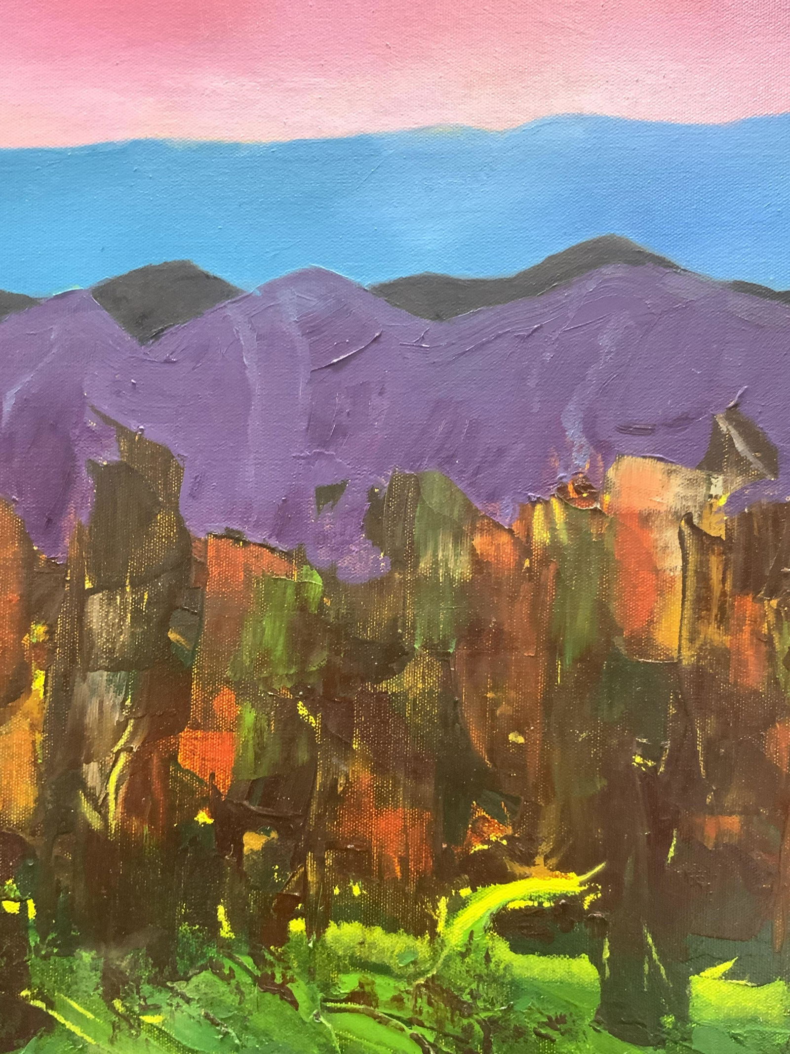 PZ Abstract Acrylic Landscape Painting (1 of 5)