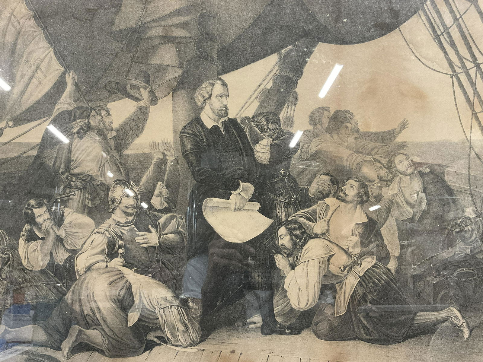 CHRISTIAN RUBEN Christopher Columbus Lithograph (1 of 8)