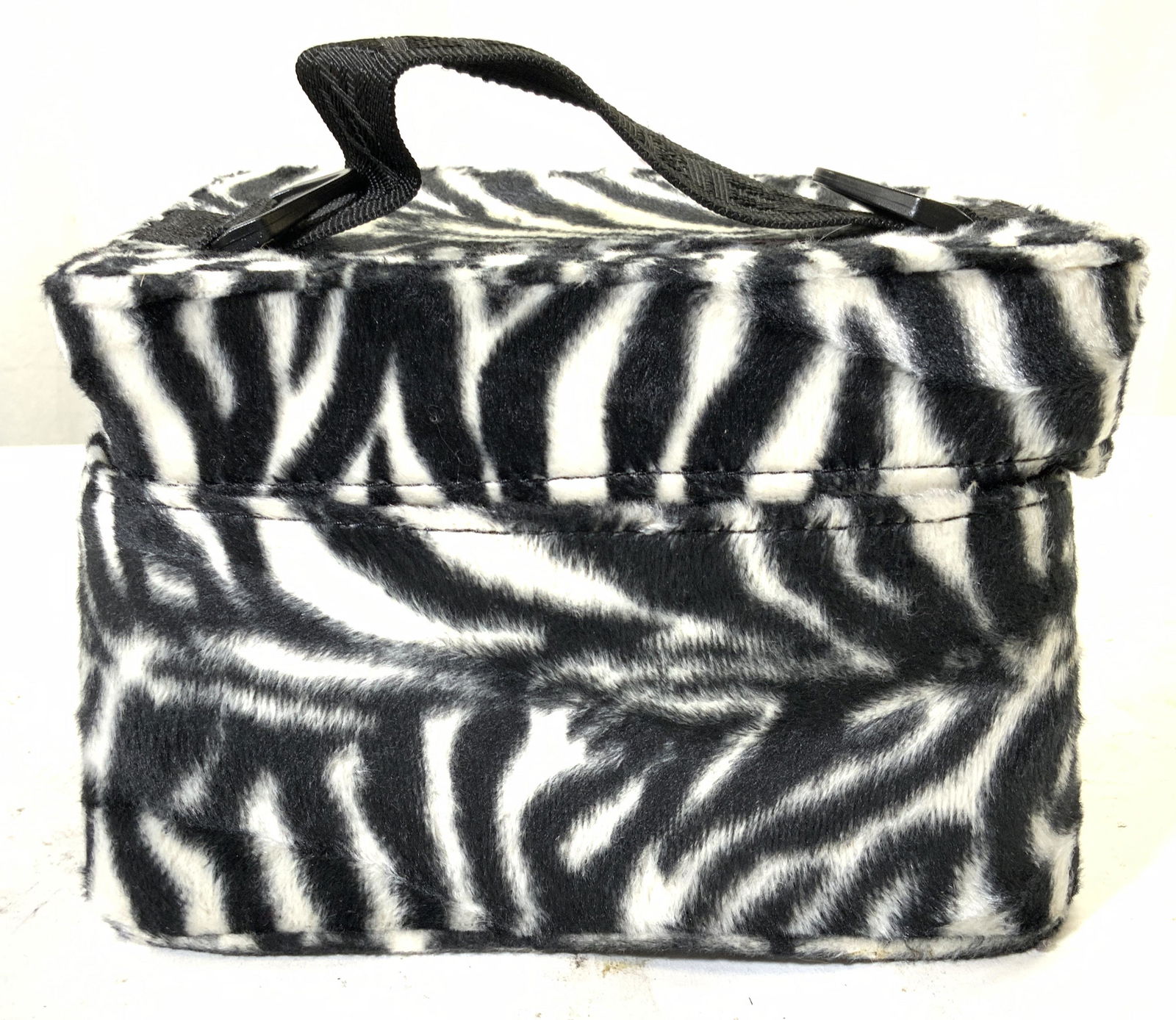 FAR NINE Vntg Zebra Print Makeup Tote (1 of 9)