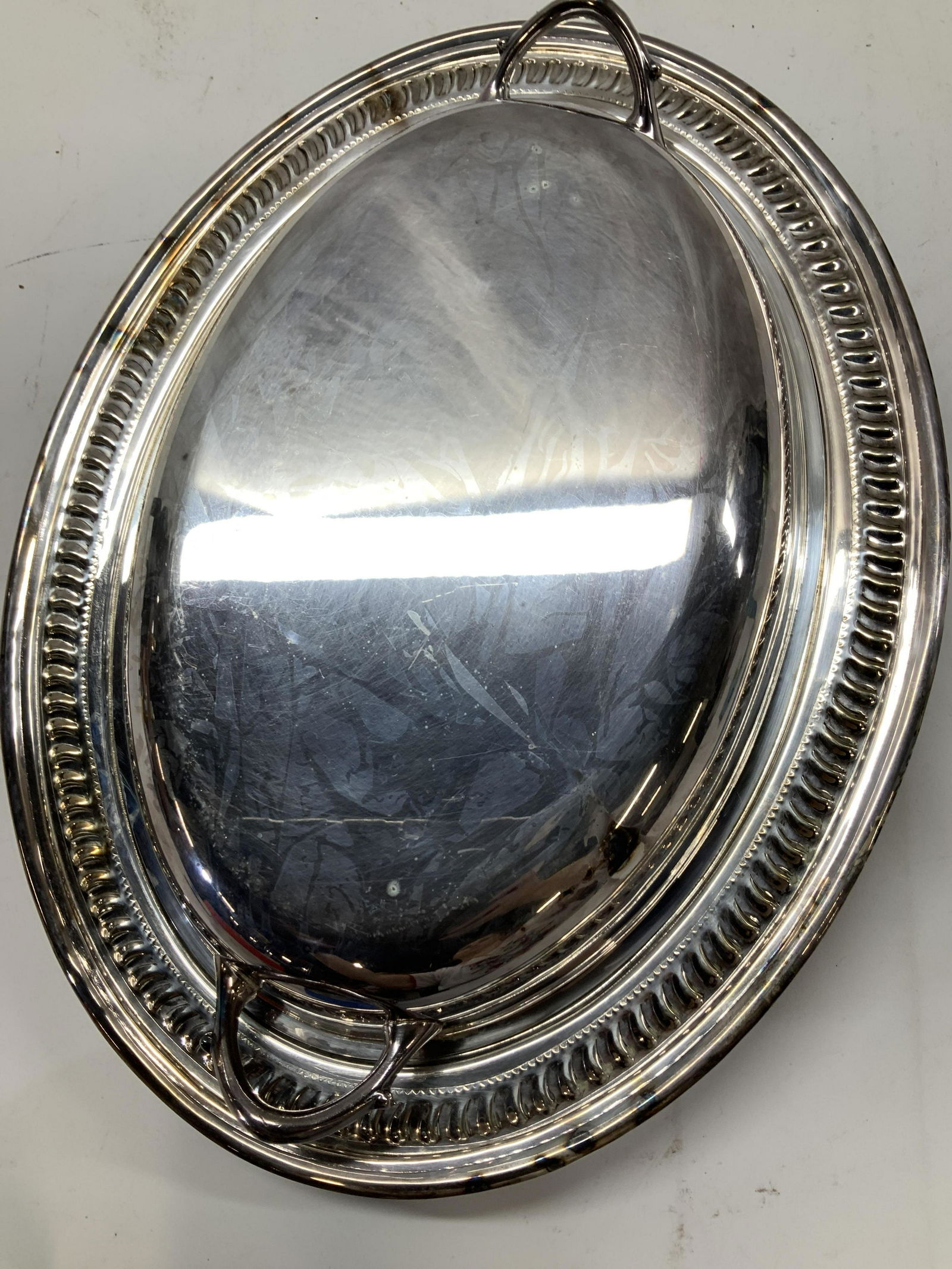 Unlabeled Silver Plate Warming Dish, 3 (1 of 6)