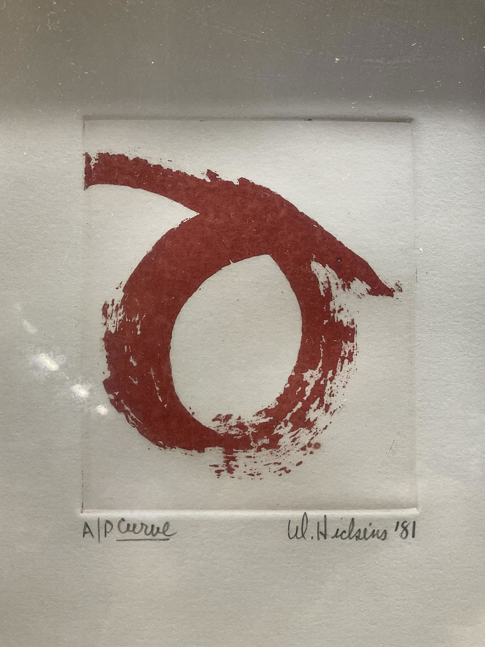 Signed AP Lithograph, Curve 1981 (1 of 7)