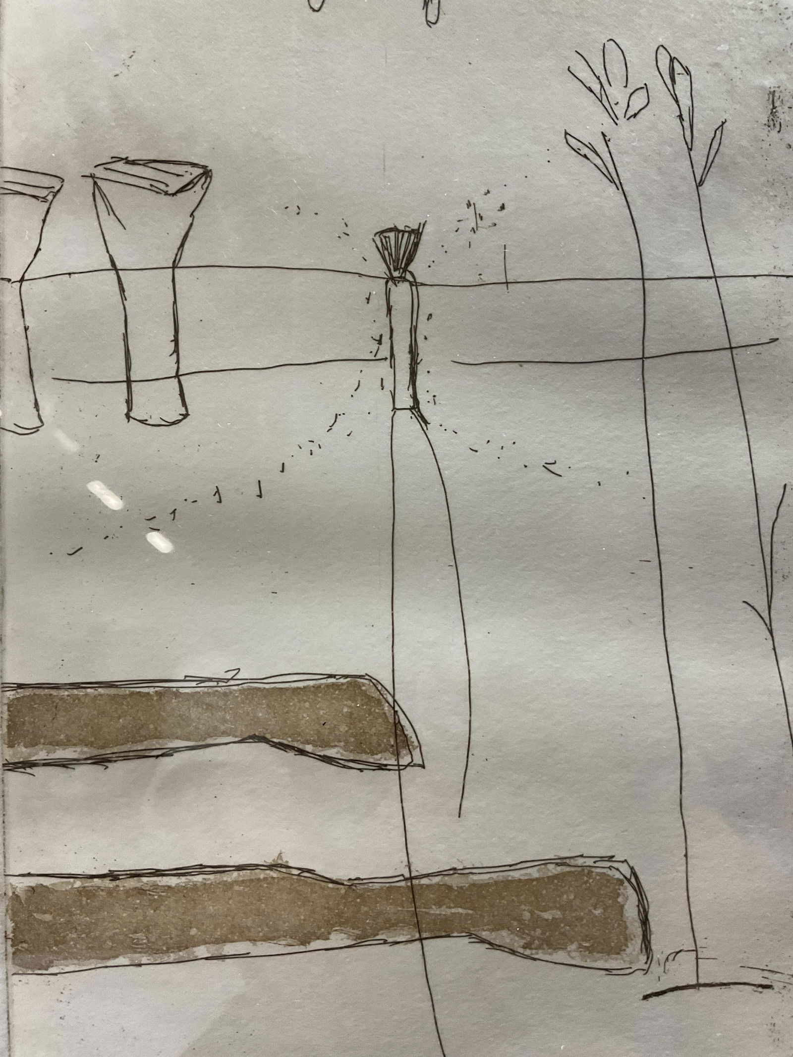 Signed Abstract Etching Limited edition 1988 (1 of 7)