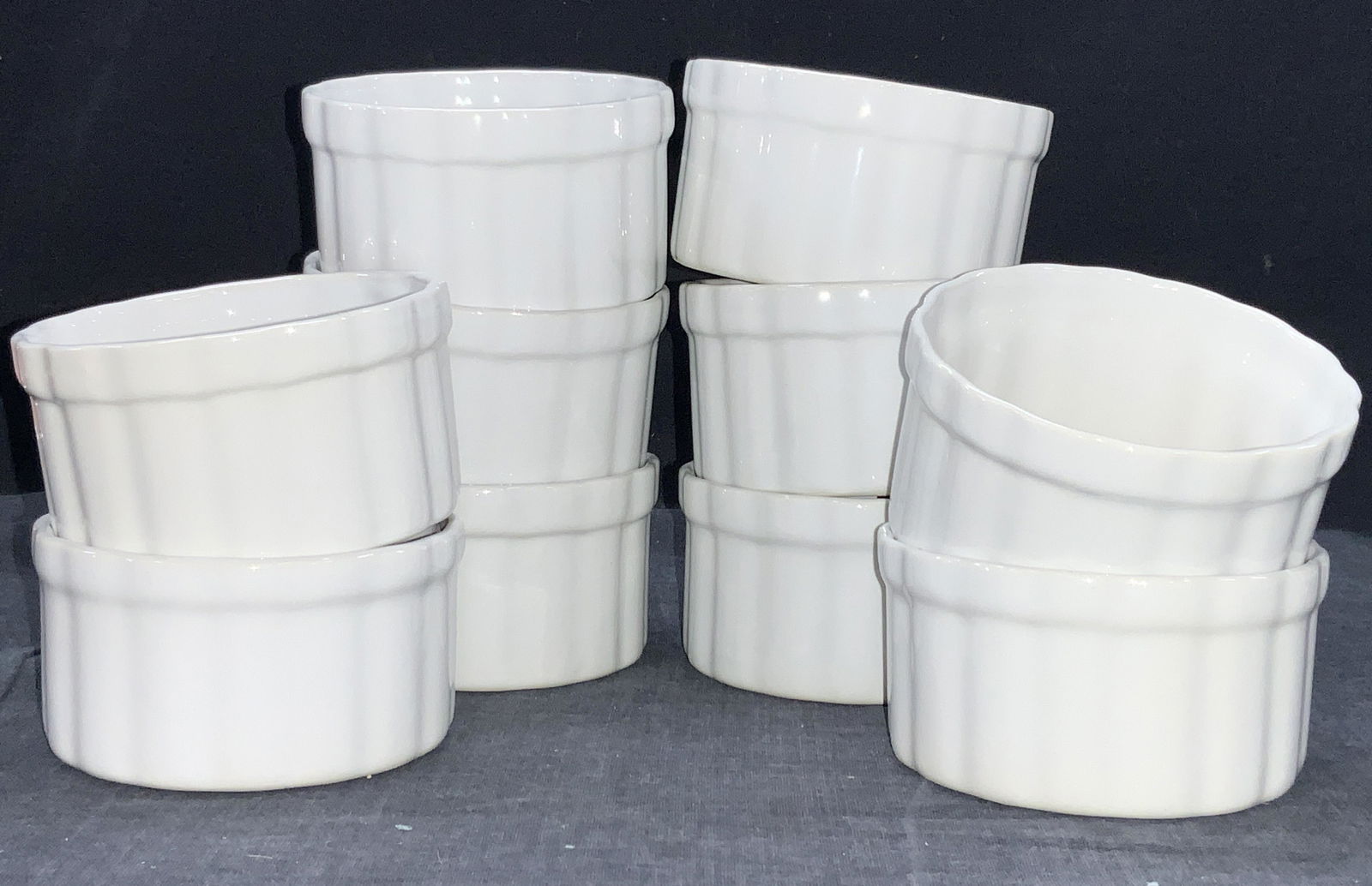 10 White Ceramic Ramekins (1 of 5)