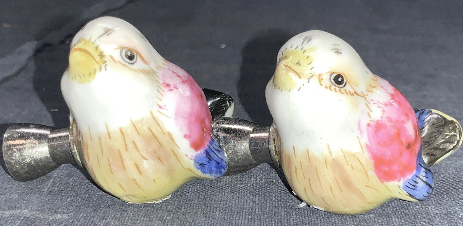 Hand Painted Vintage Ceramics Bird Door Pulls (1 of 6)