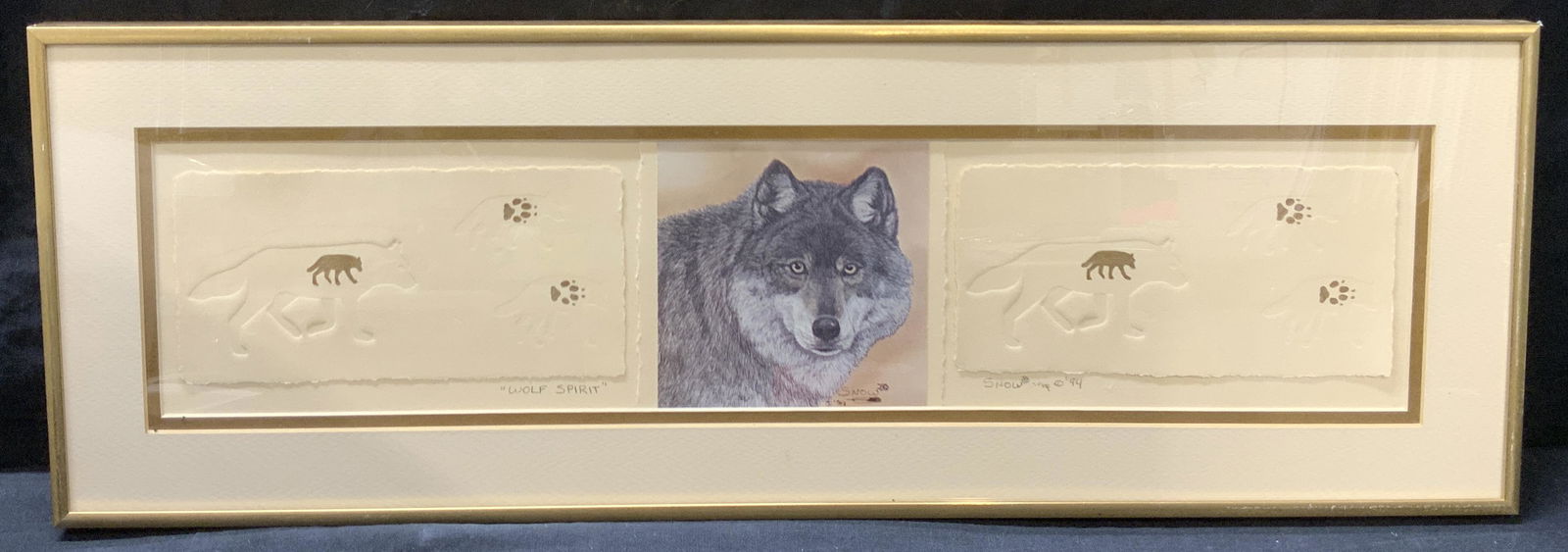 CAROL SNOW Wolf Spirit Vintage Print Collage (1 of 5)