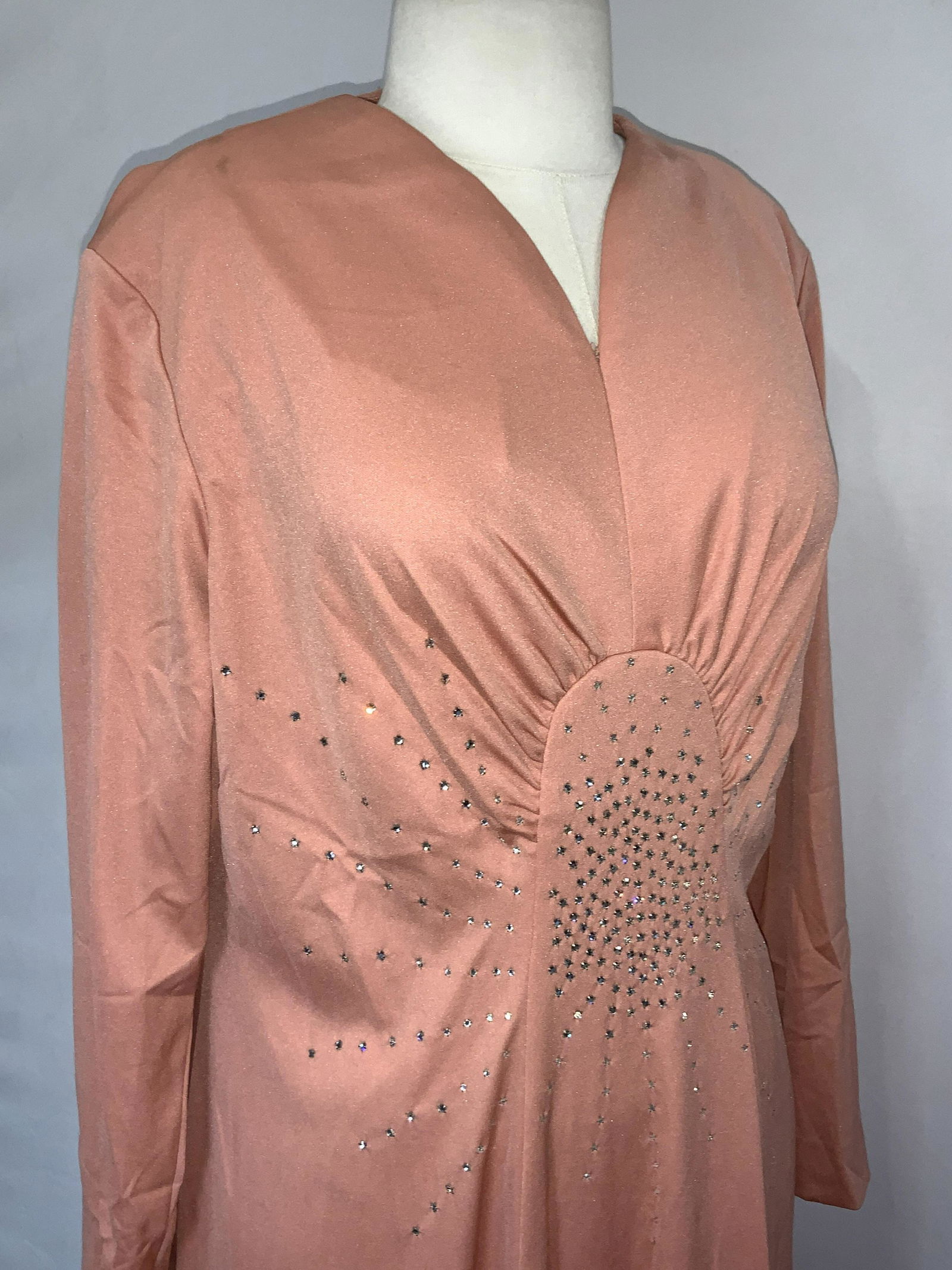 Art Deco Style Vintage Long Length Dress (1 of 7)