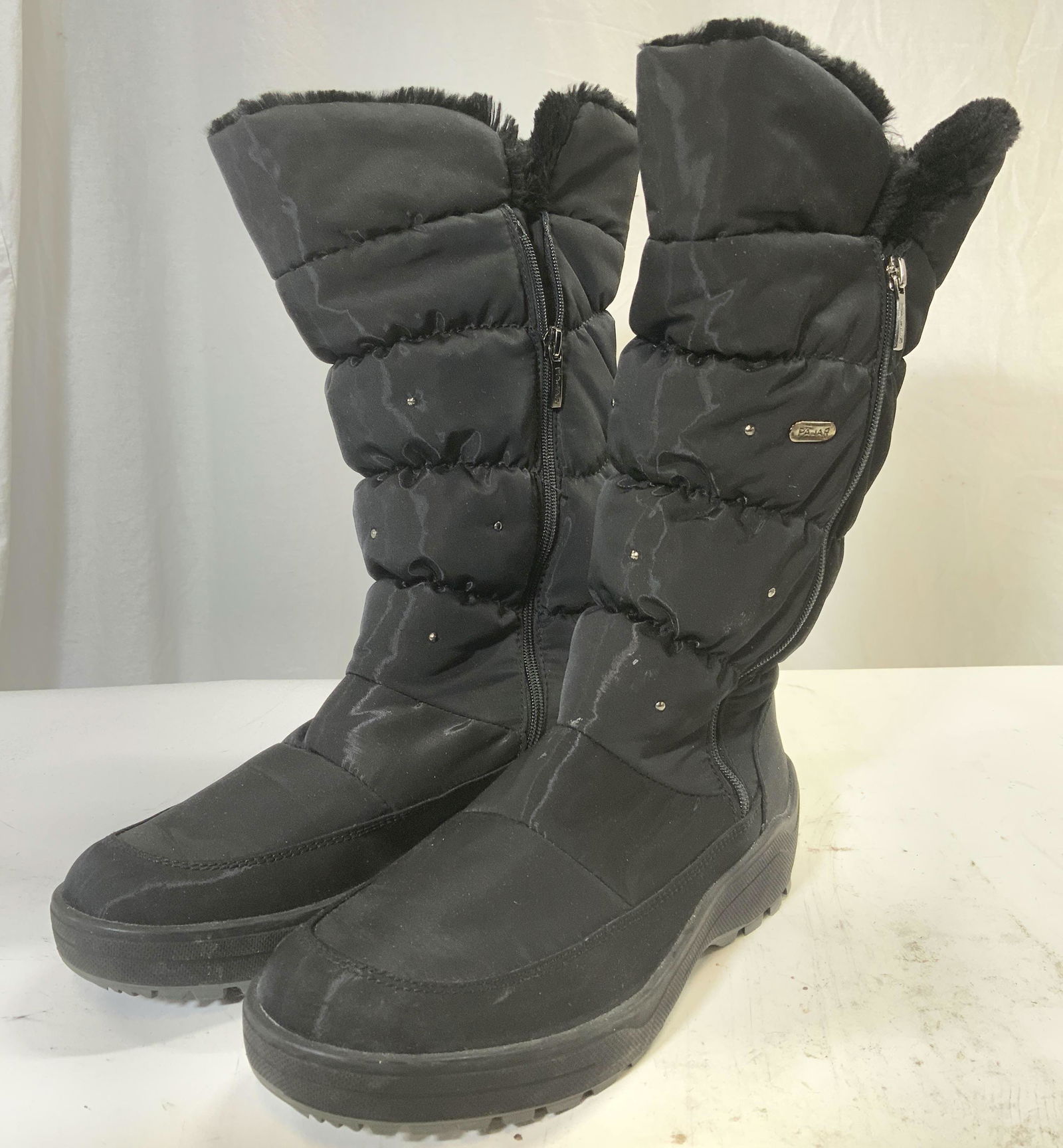 PAJAR Snow Boots Size 39 In Black (1 of 8)