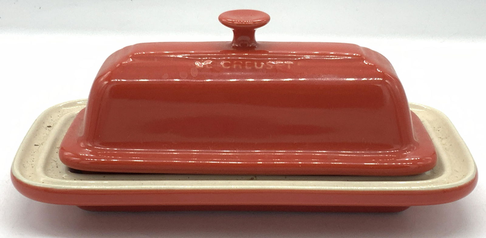 LE CREUSET Red Ceramic Butter Dish (1 of 7)
