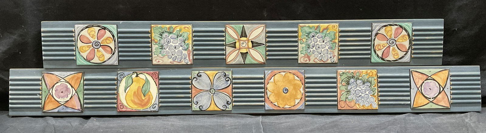 Pair LEVY LAROCQUE Hand Painted Tile Artworks (1 of 7)