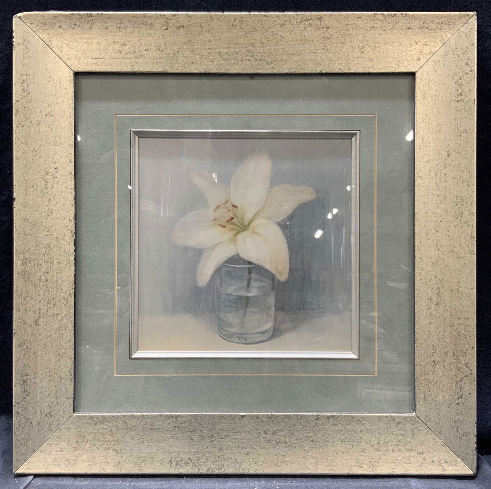 DanHui Nai Framed Lily Still Life Lithograph (1 of 10)