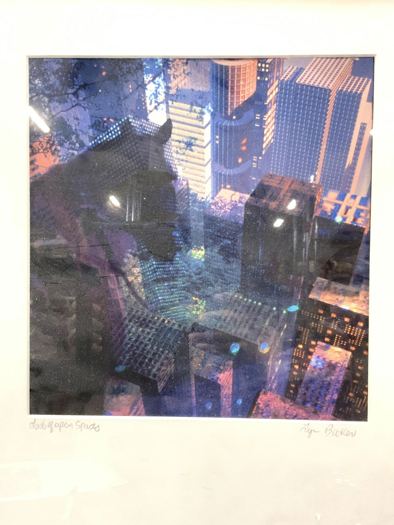 Signed Framed Digital Cityscape Collage (1 of 8)