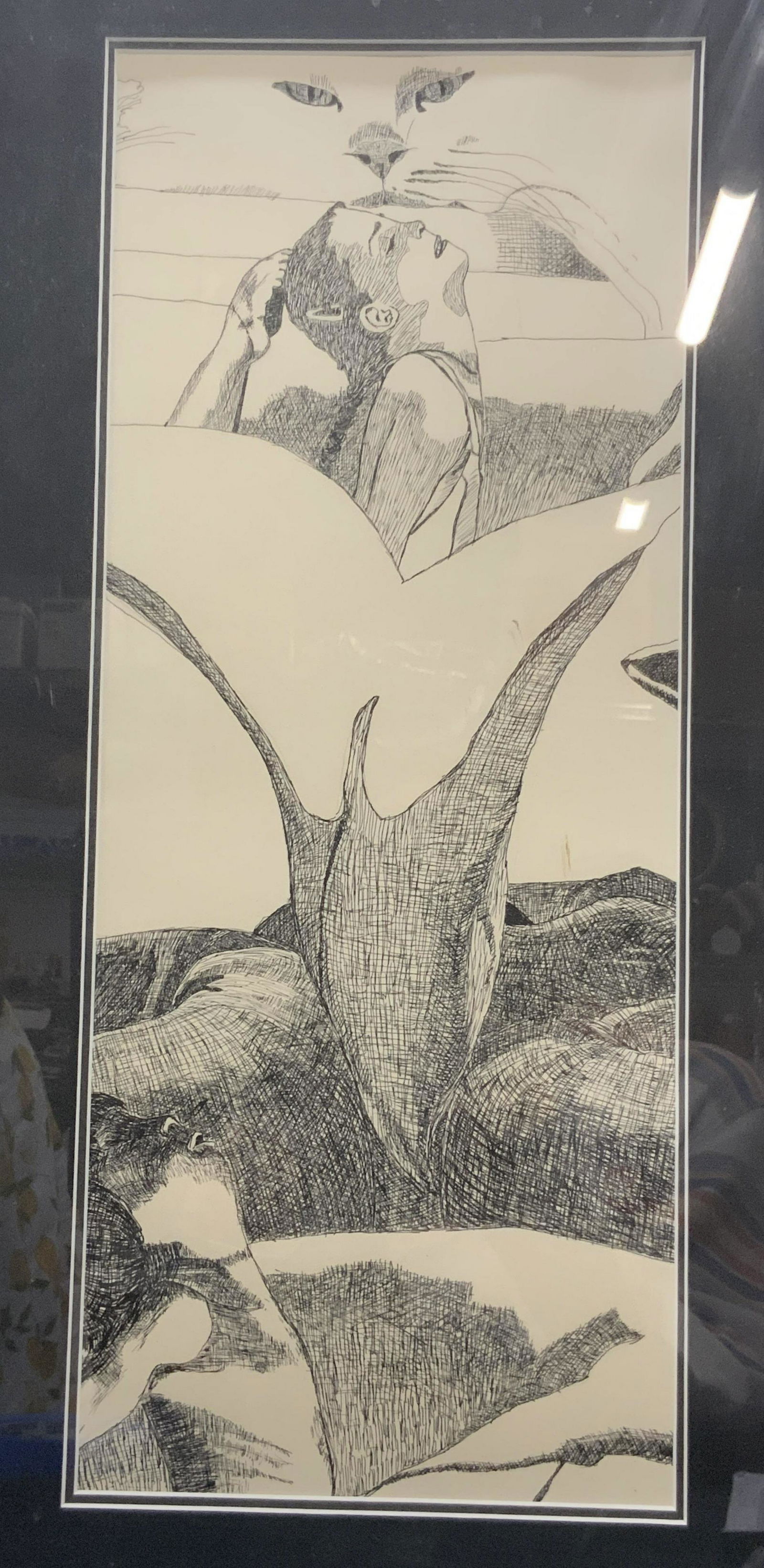 Surreal Expressionist Etching On Paper (1 of 4)