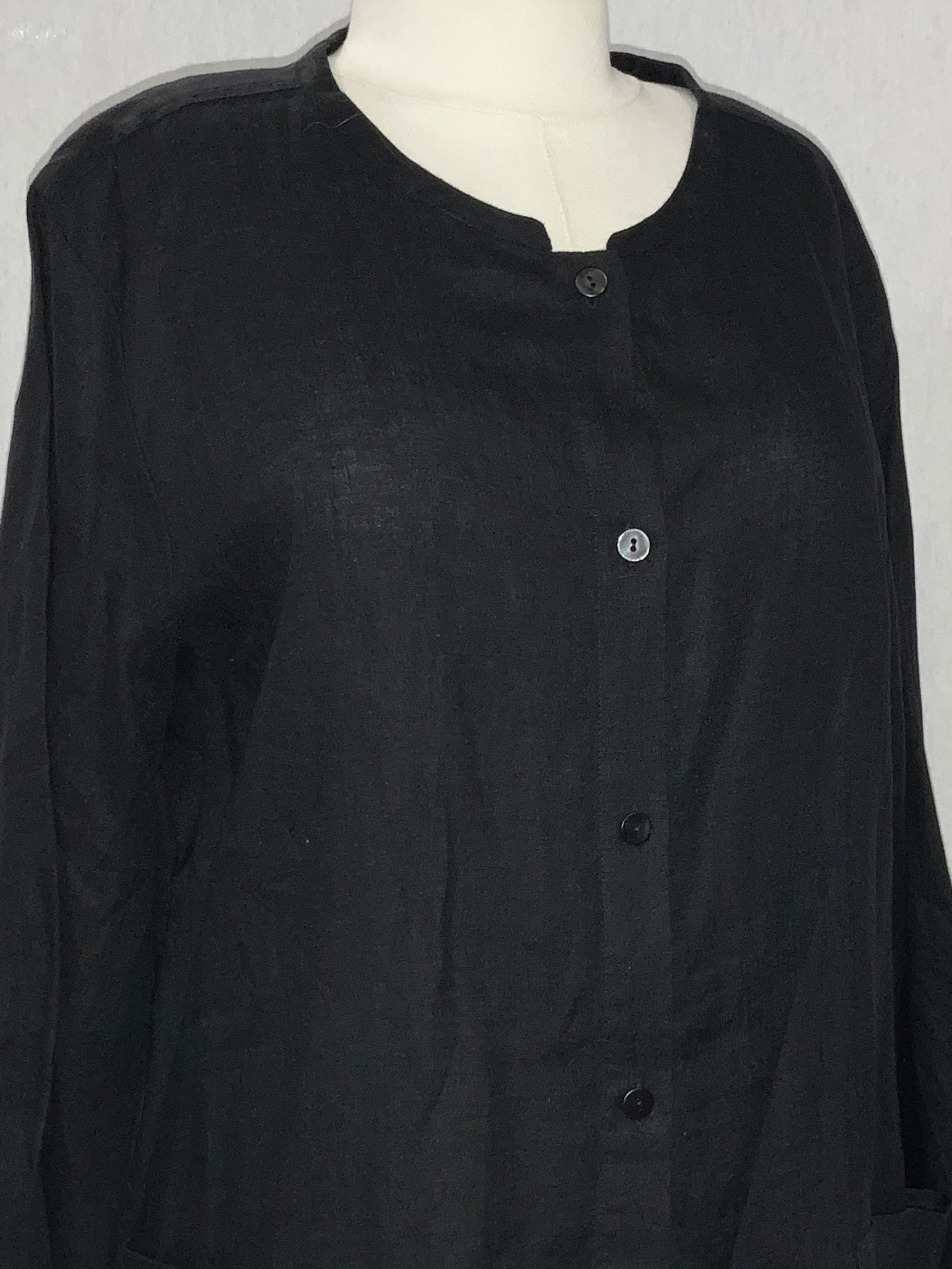 Eileen Fisher Linen Long  Sleeve Tunic Jacket (1 of 6)