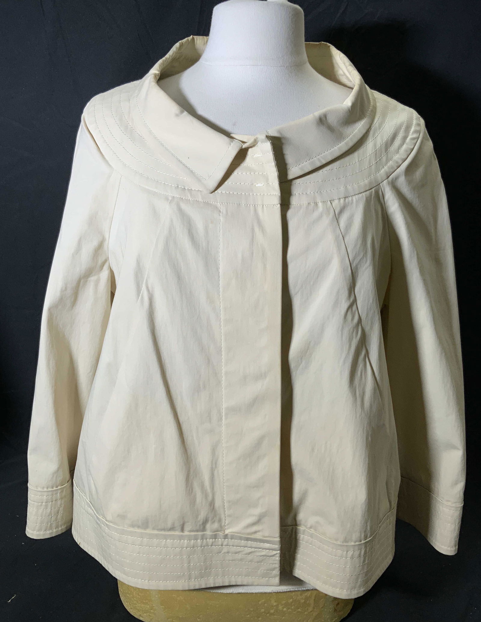 PIAZZA SEMPIONE Cream Button Up Jacket Italy (1 of 5)