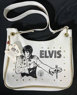 PAUL FRANK x ELVIS Ltd Ed. Shoulder Bag NWT: Paul Frank Elvis Presley collaboration handbag. Limited edition, numbered 393/500 to interior. White handbag with snap button closure and shoulder strap. Red lined interior. Features image of Elvis Pr