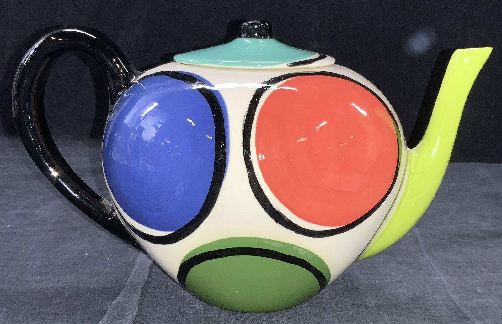 SIGNED Ceramic Modernist Tea Kettle (1 of 9)