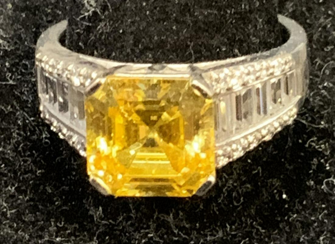 LANDAU Sterling Silver CZ Statement Ring (1 of 7)