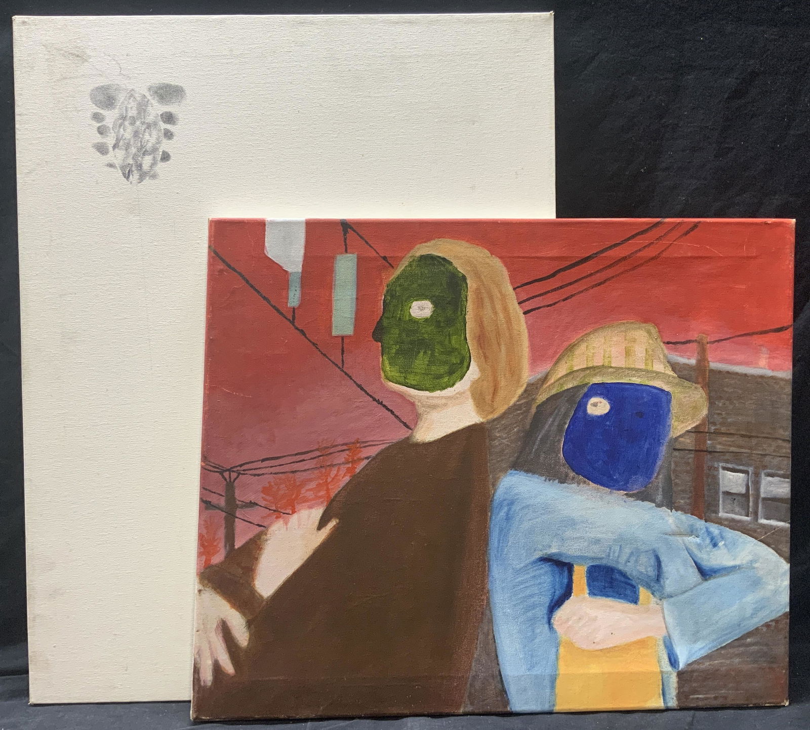 Lot of 2 Art Pieces On Canvas (1 of 5)