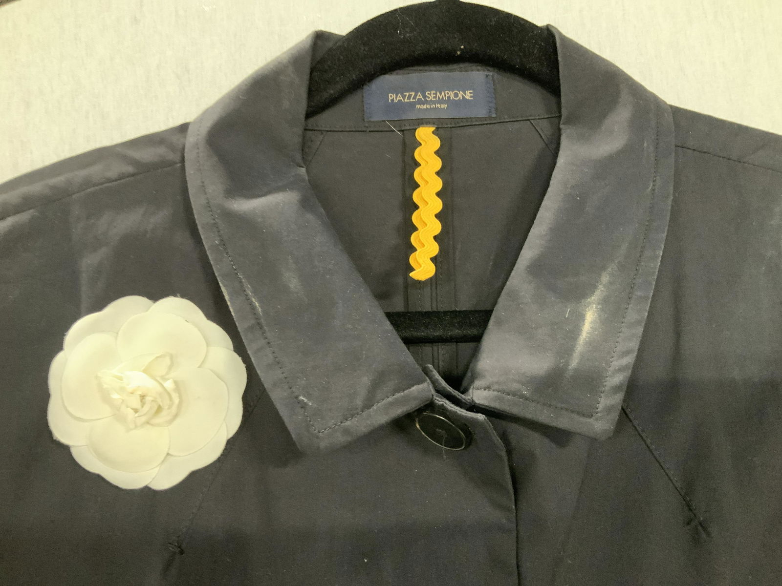 PIAZZA SEMPIONE CAP SLEEVE COTTON SHIRT, IT (1 of 4)