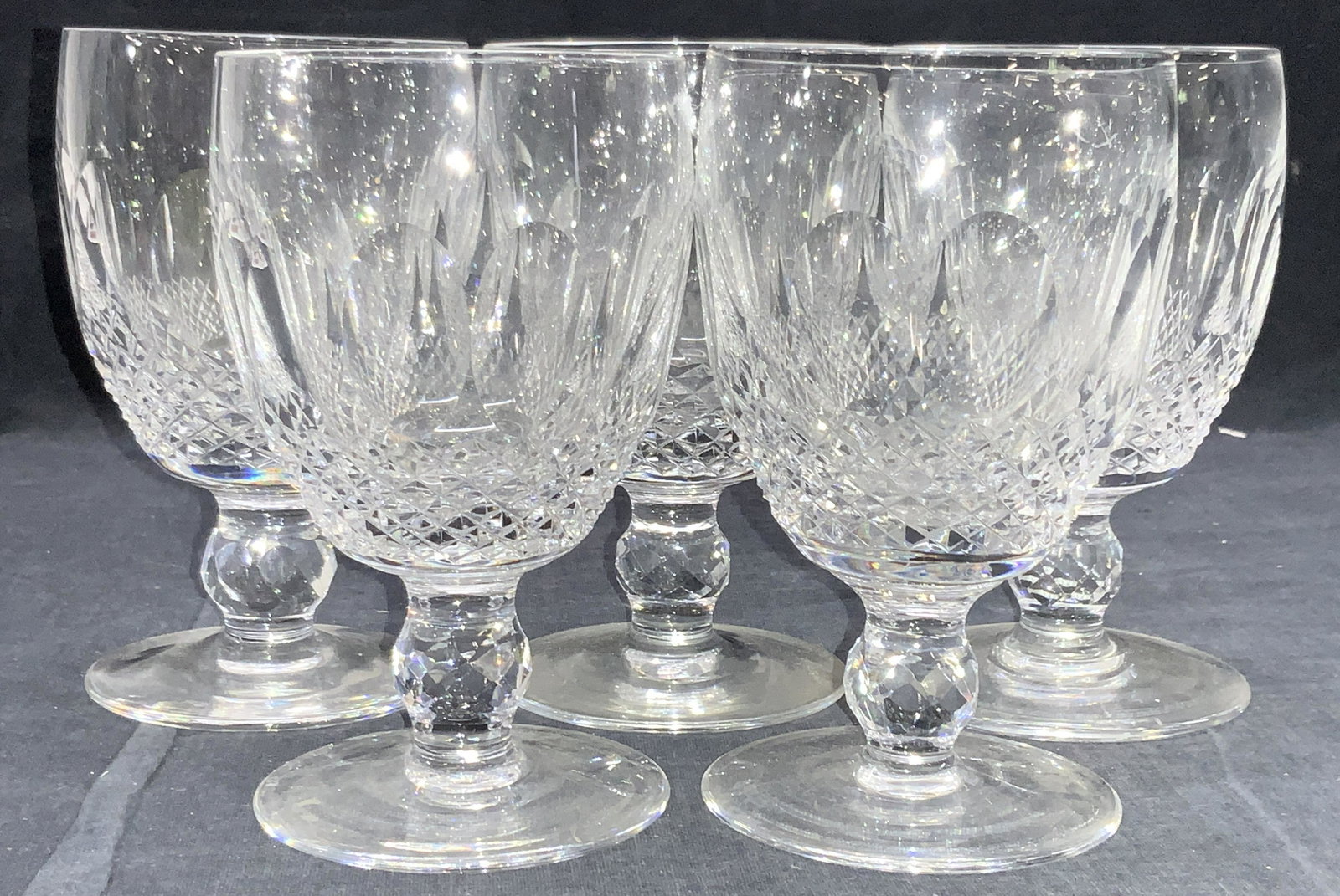 5 WATERFORD Cut Crystal Stemware (1 of 7)