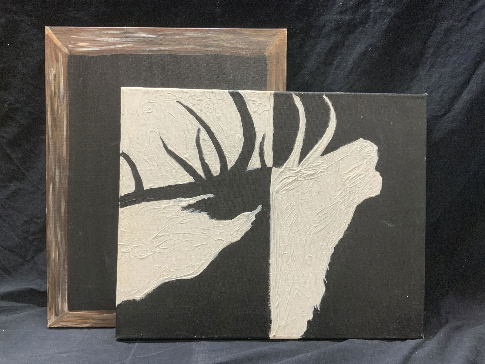 Pair Abstract Modern Paintings (1 of 4)