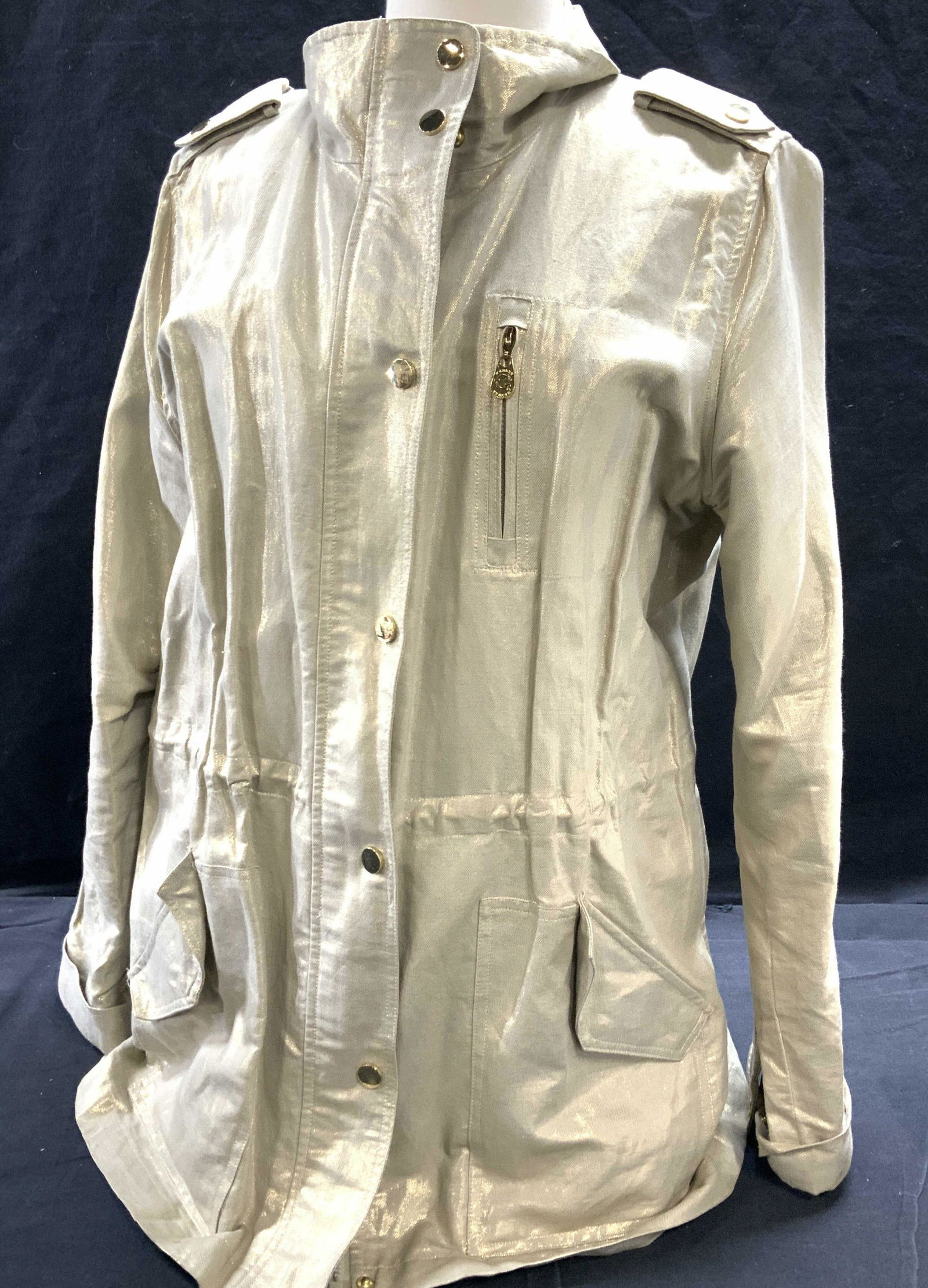 WONDER Linen Gold Fashion Jacket, XL (1 of 7)