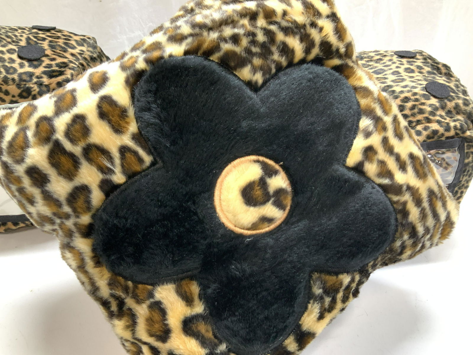 Set 4 Plush Animal Print Toss Pillows (1 of 5)