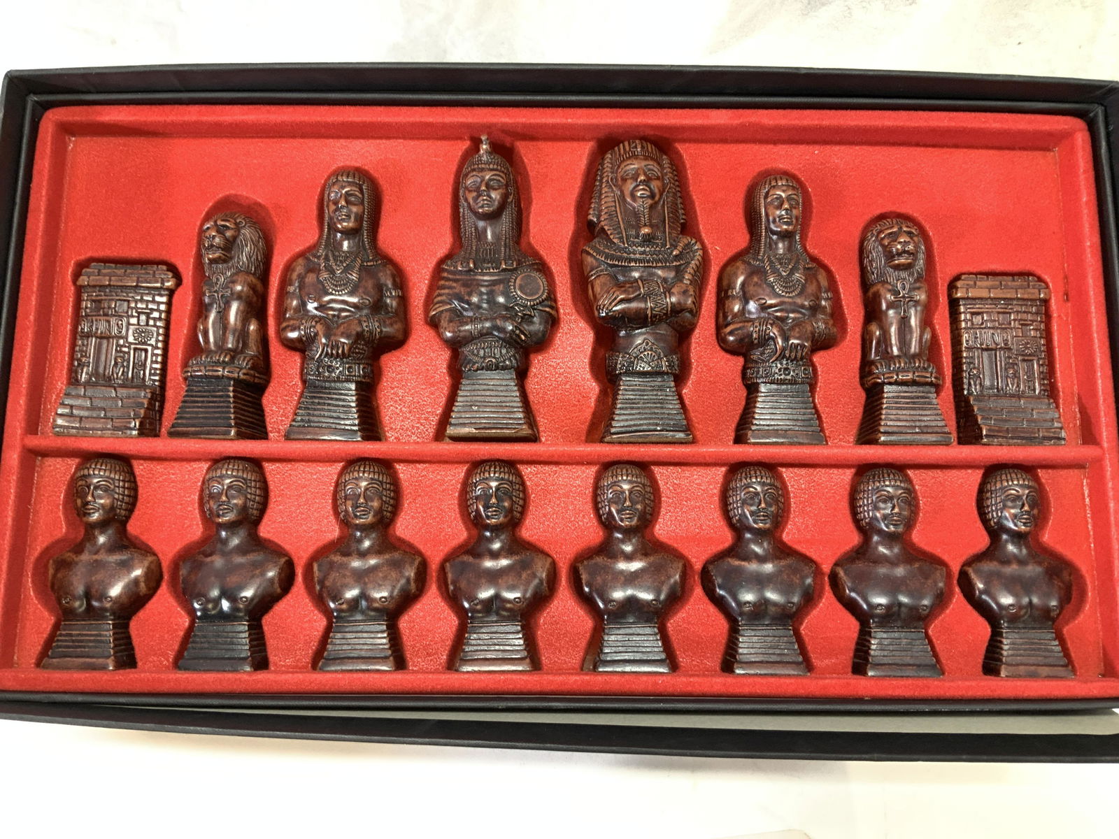 Egyptian Craftsman Chess Set Org Boxes, England (1 of 5)