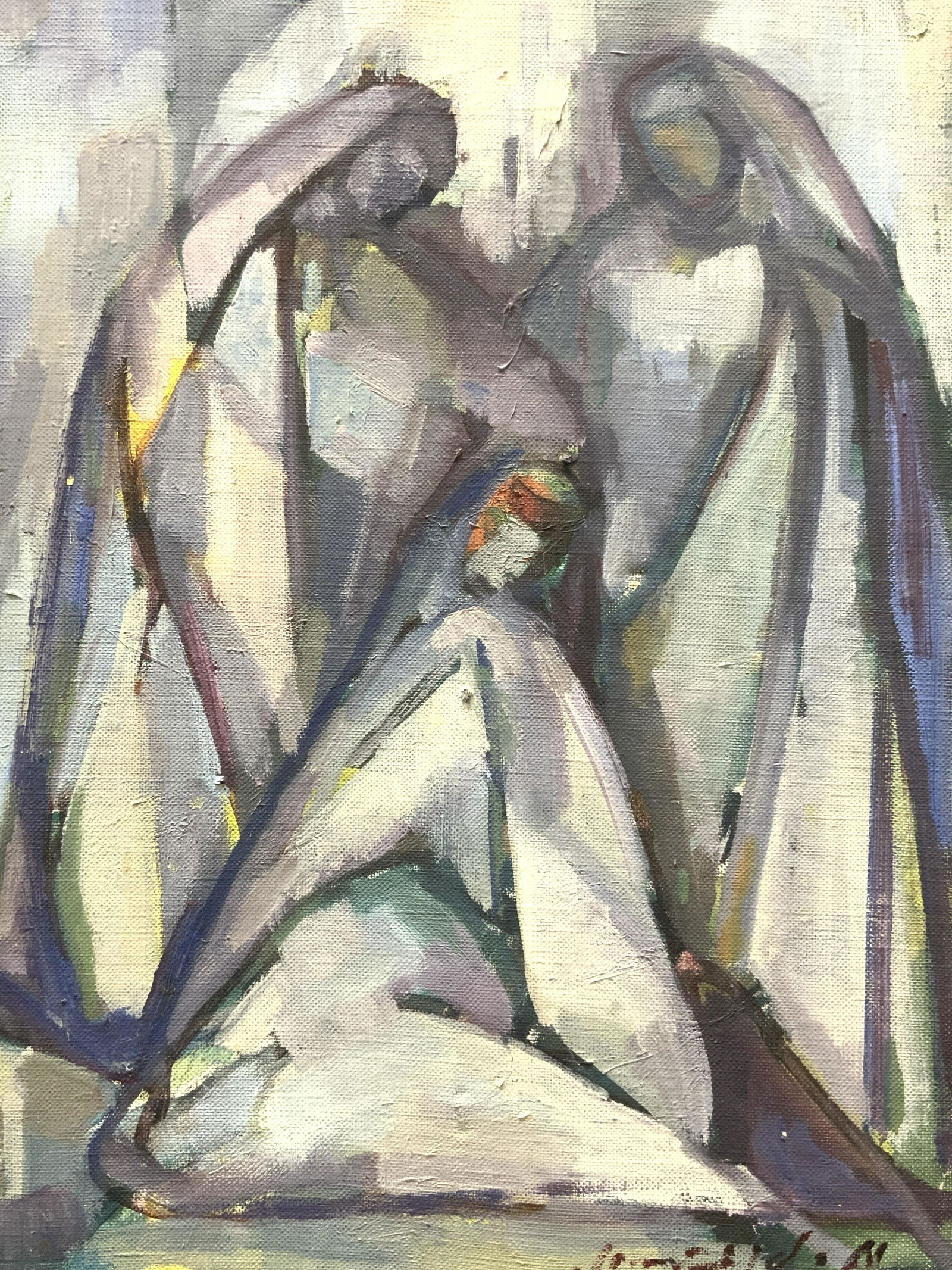 Signed Expressionist Oil Painting (1 of 5)