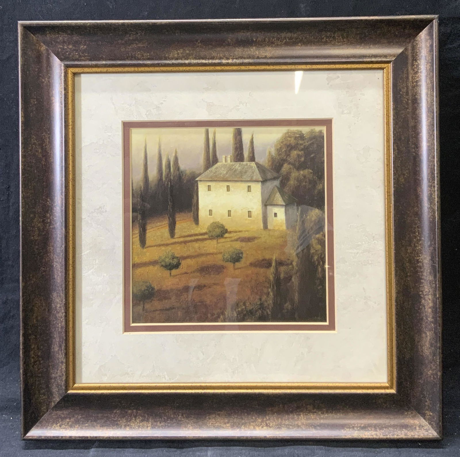 J. WIENS Tuscan Landscape Lithograph (1 of 6)