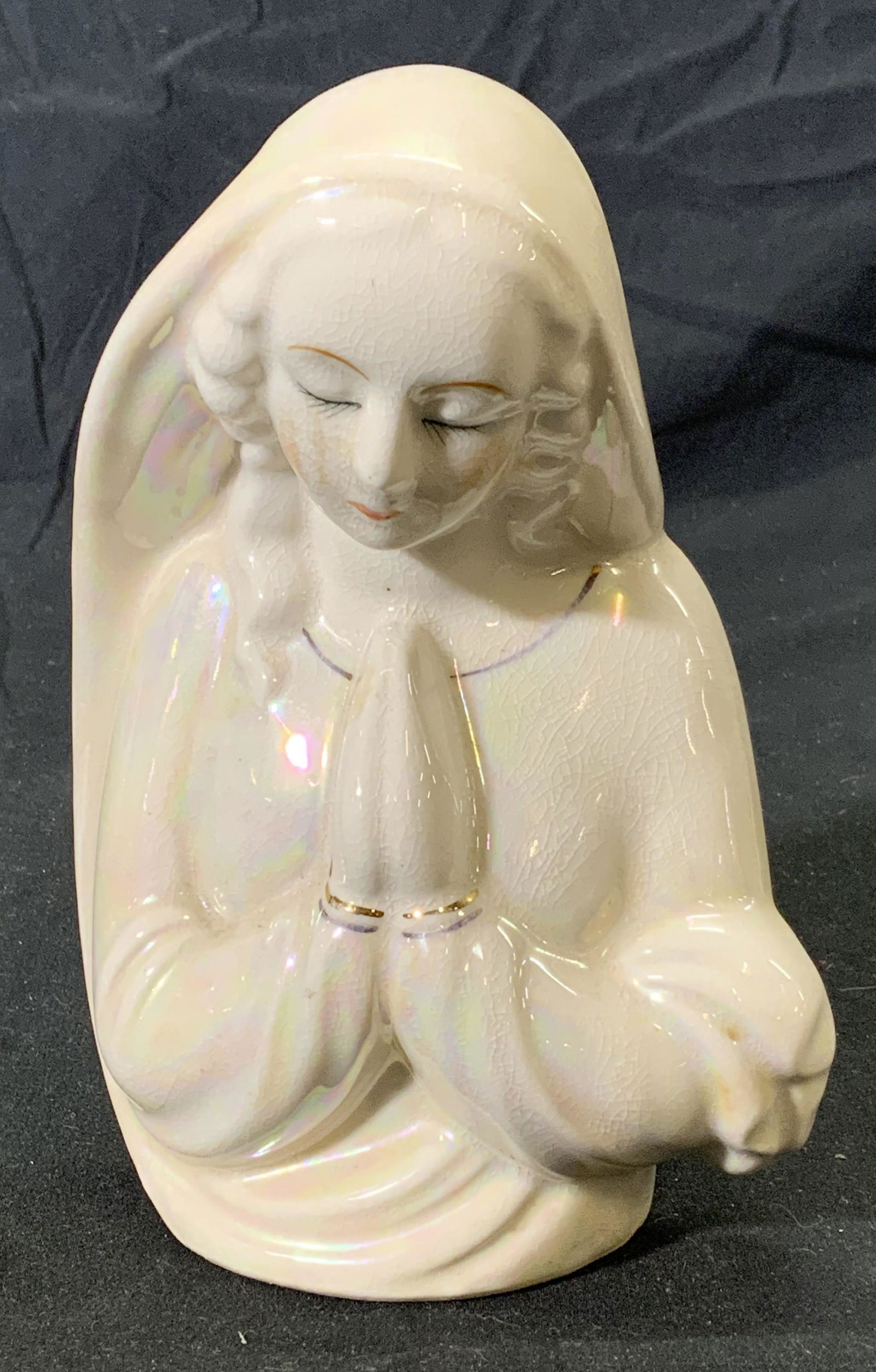 Vintage Ceramic Madonna Motif Planter (1 of 4)