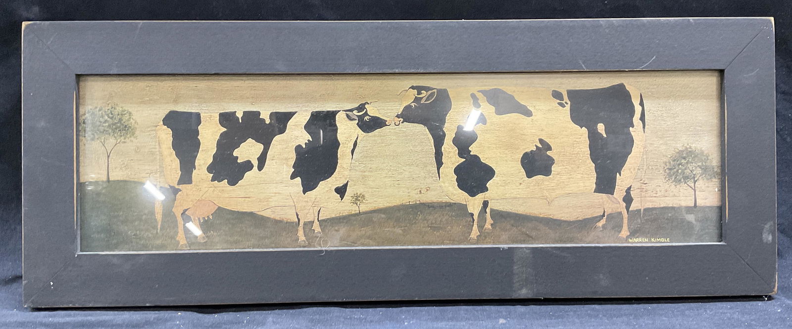 WARREN KIMBLE Offset Lithograph of Cows (1 of 4)