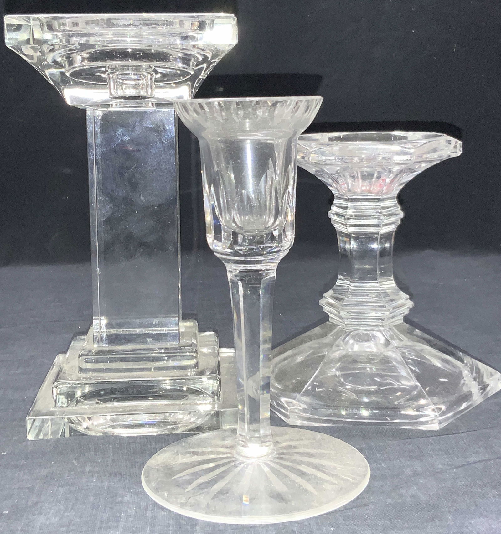 3 Vintage Crystal Candle Holders, Waterford & More (1 of 12)