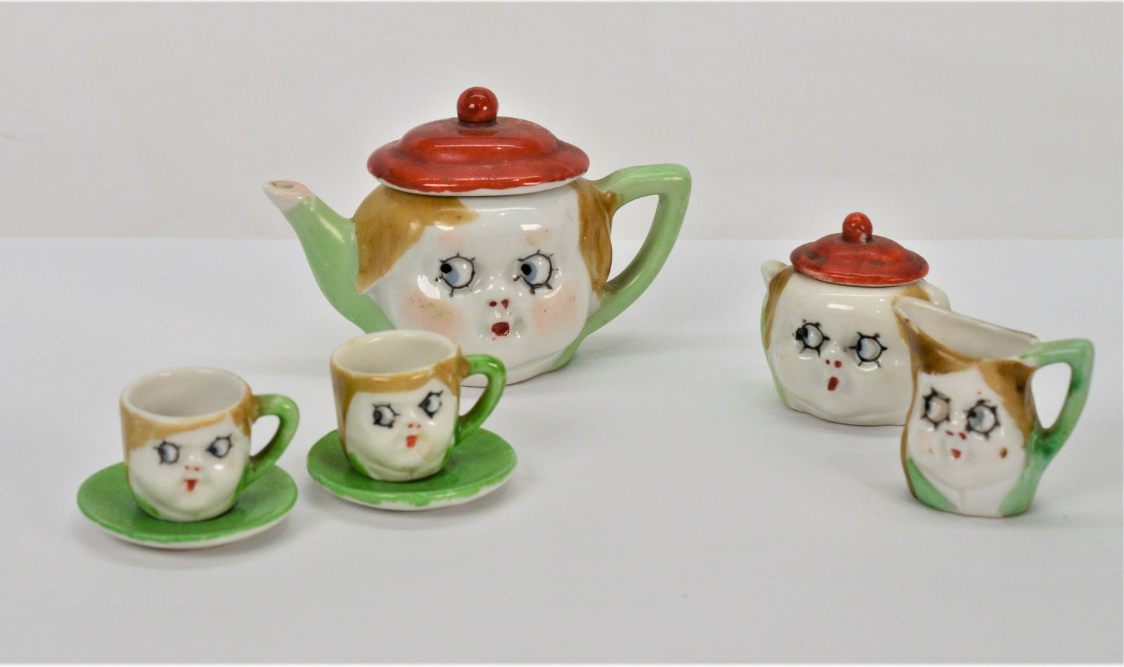 Set9 Nippon Japan Miniature Porcelain Tea Set (1 of 3)