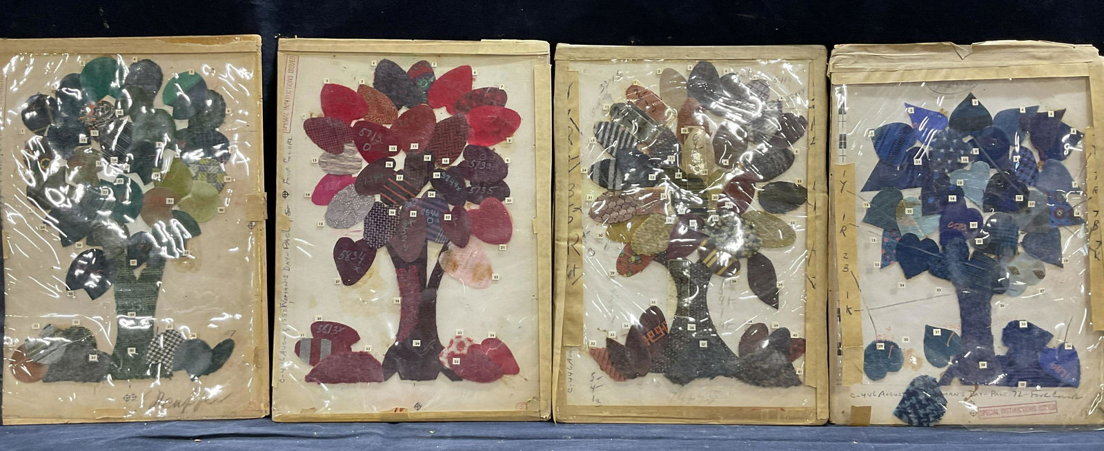 Set 4 RITA BOLEY BOLAFFIO Textile Artworks (1 of 9)