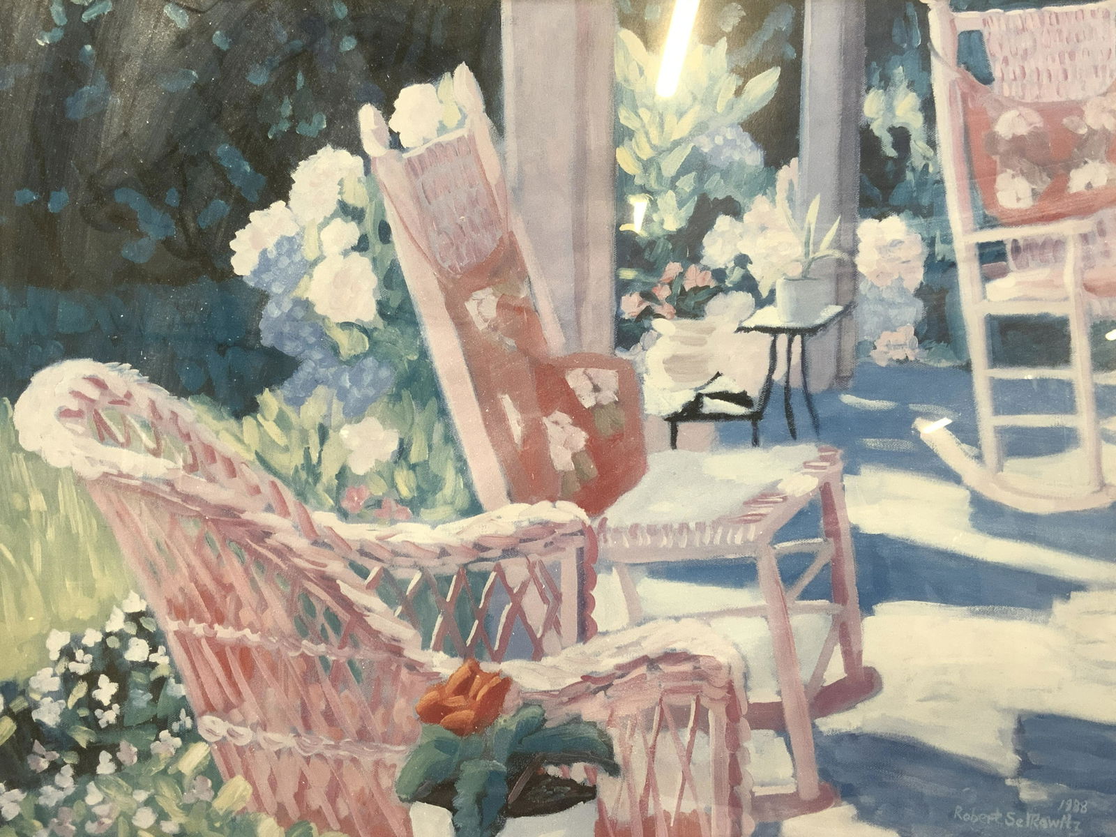 ROBERT SELKOWITZ Rocking Chairs Lithograph (1 of 4)