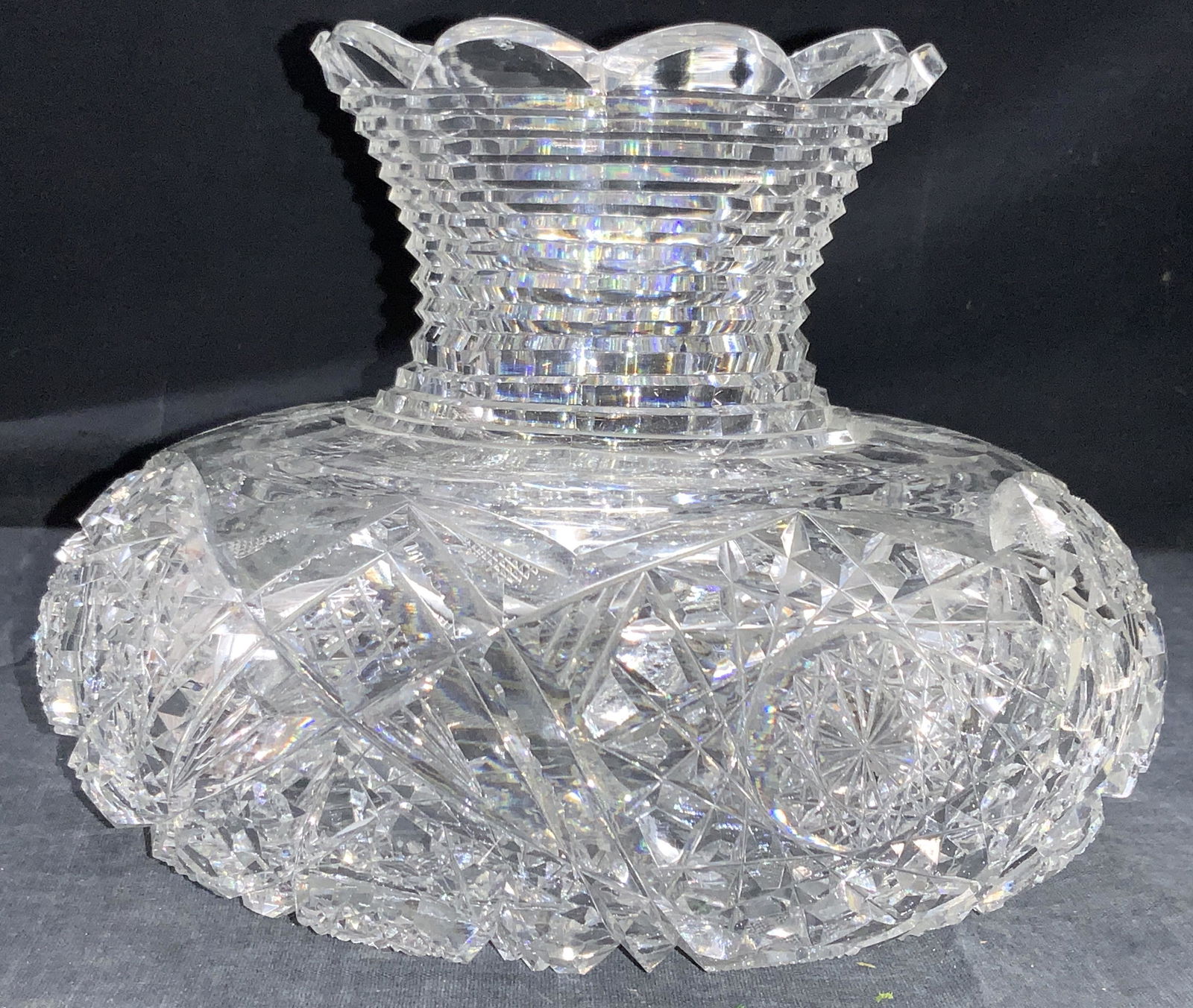 Vintage Hand Cut Crystal Vessel (1 of 9)