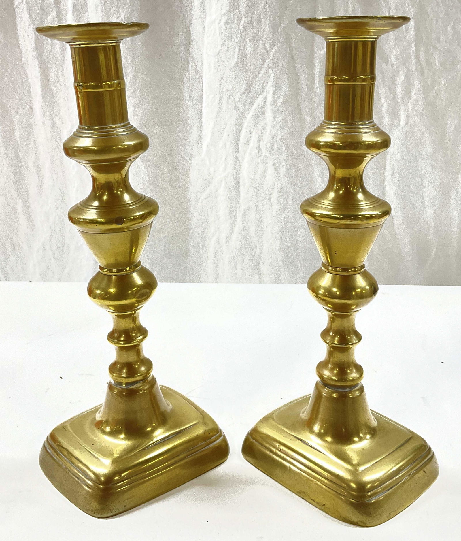 Pair Brass Candle Holders (1 of 5)